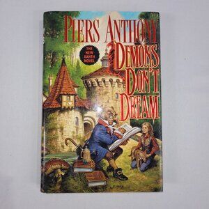 Piers Anthony Xanth Demons Don't Dream 1993 Vintage 1st Edition Hardcover Book